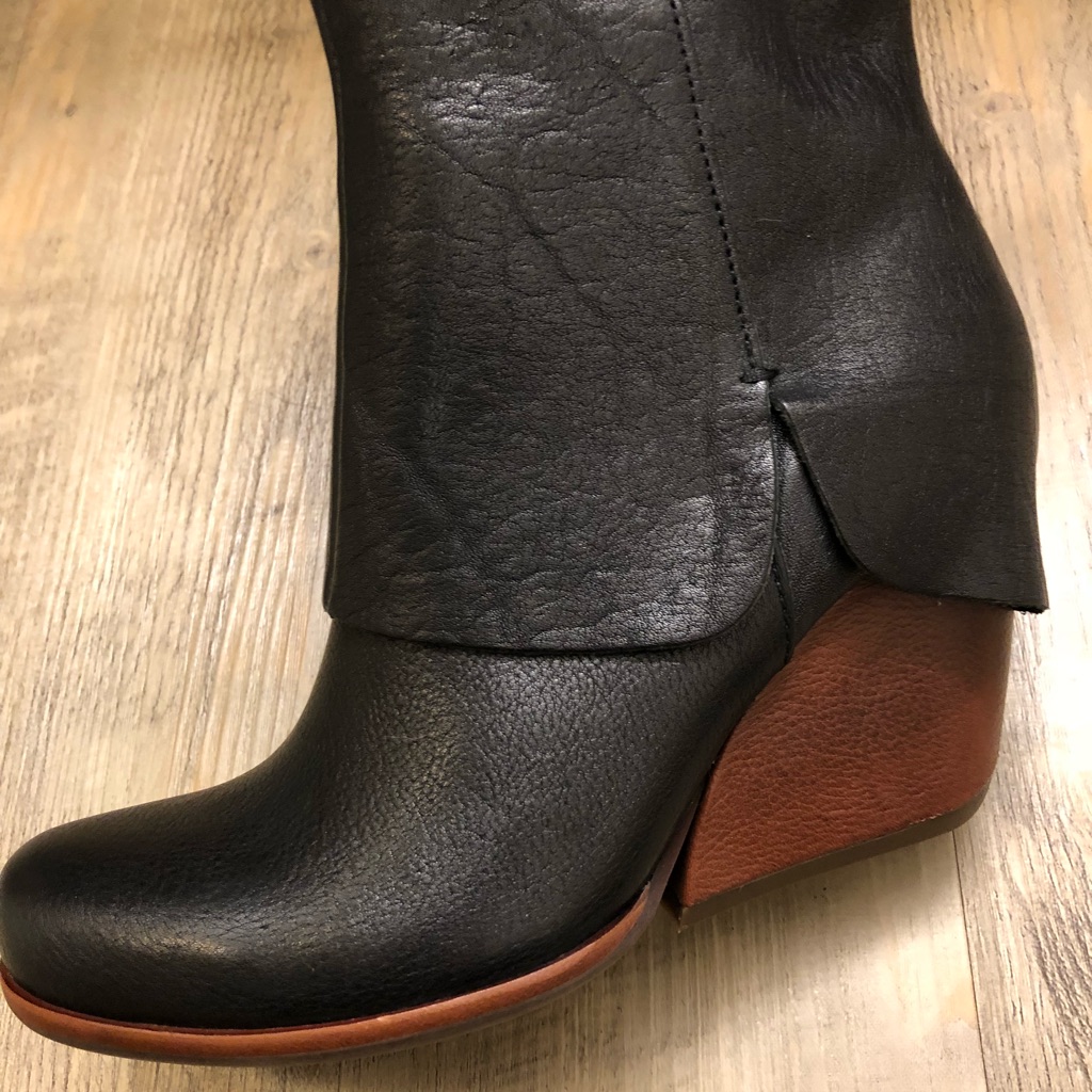 Korkease Black Leather Tall Boots Size 7